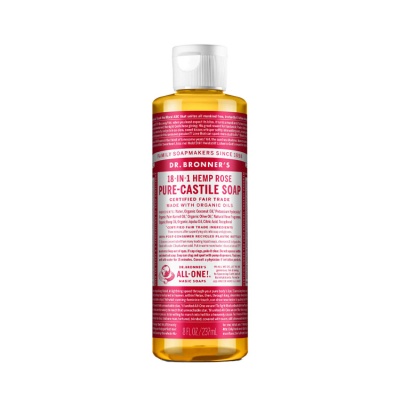 Dr Bronners Rose Castile Liquid Soap 237ml